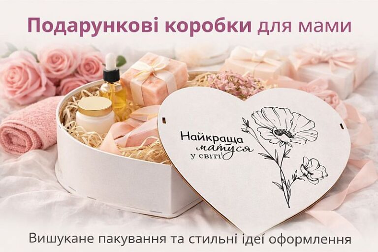Подарункові коробки для мами: як красиво оформити найтепліший подарунок